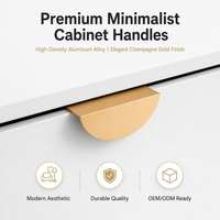 Durable Adjustable Square Aluminum Cabinet Drawer Handle-Modern Design Eco-Friendly Antirust Multi-Function Easy Installation
